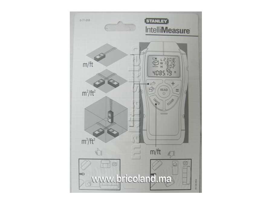 Télémètre laser à ultrasons 12 mètre - STANLEY-4058