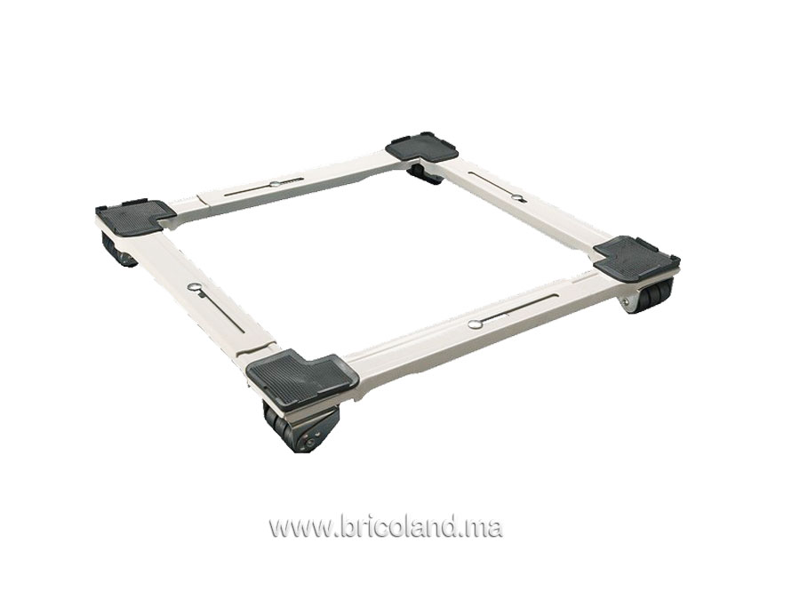 Support à roulette en aluminium blanc - Golden support-0