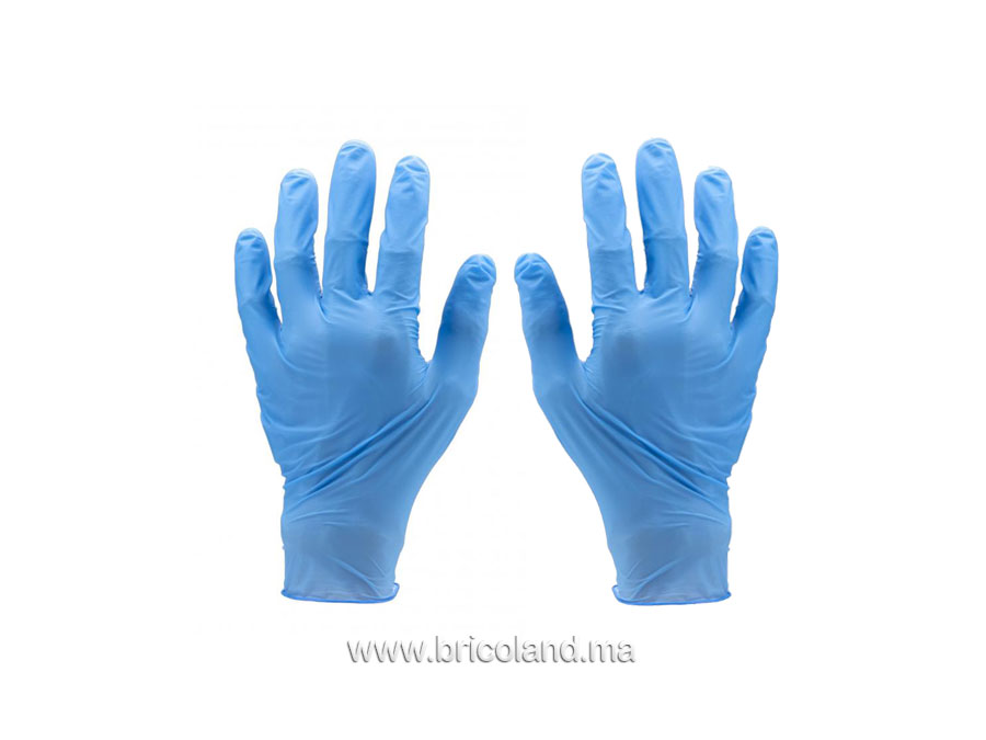 Gants latex jetable non poudrés - boite 100 pcs-0