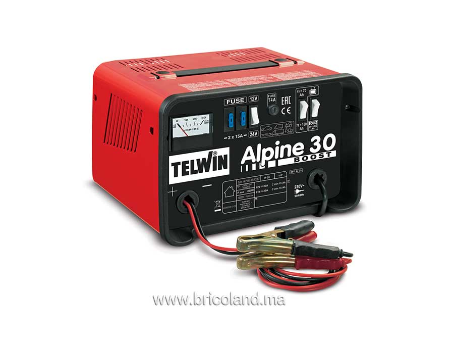Chargeur de batterie Alpine 30 12/24V 800W - Telwin-0