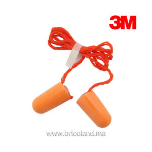 Bouchon d'oreille jetable 1 paire avec fil - 3M-0