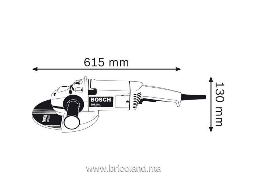 Meuleuse angulaire GWS 2000-230 Professional - Bosch -4132