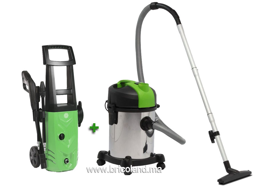 Pack Aspirateur eau et poussière + Nettoyeur haute pression - IPC-0