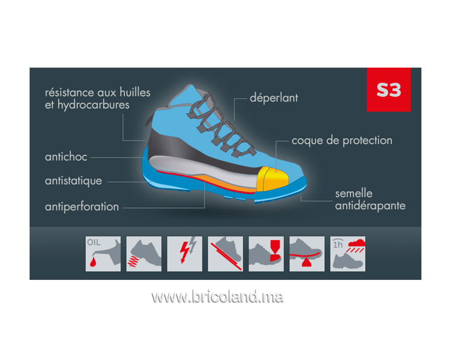 Chaussure de sécurité basse Pegaso S3 - Exena-4139