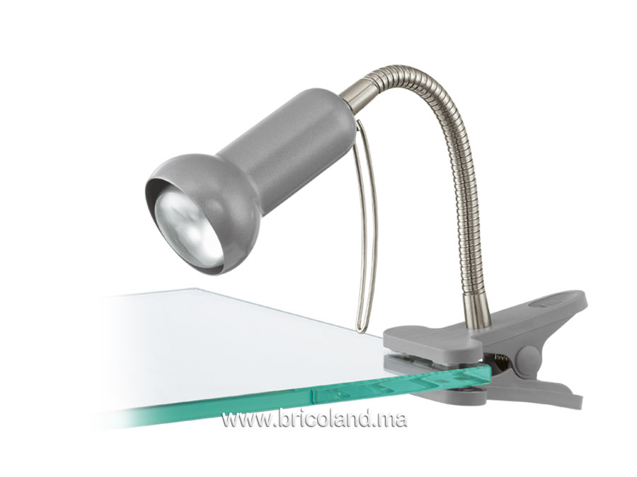Luminaire pince en acier-plastique 81265 - EGLO-0