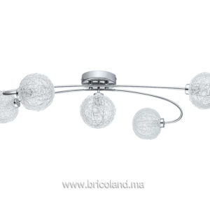 Plafonnier en aluminium à 5 lumières 92777 - EGLO-0