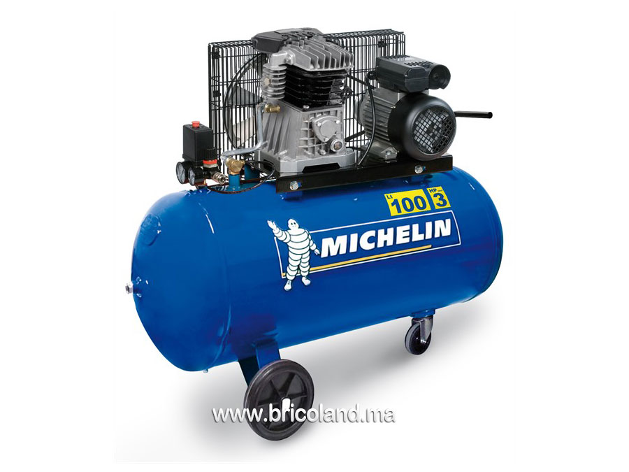 Compresseur d'air 100 litres 2 cv MB100 - Michelin-0