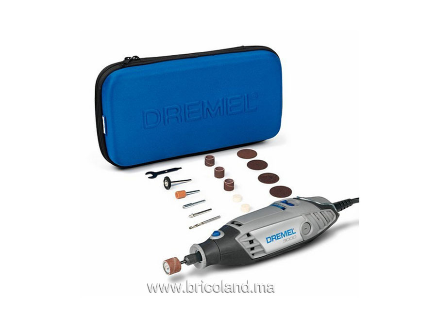 Coffret 3000 : 15 accessoires + sac - Dremel-0