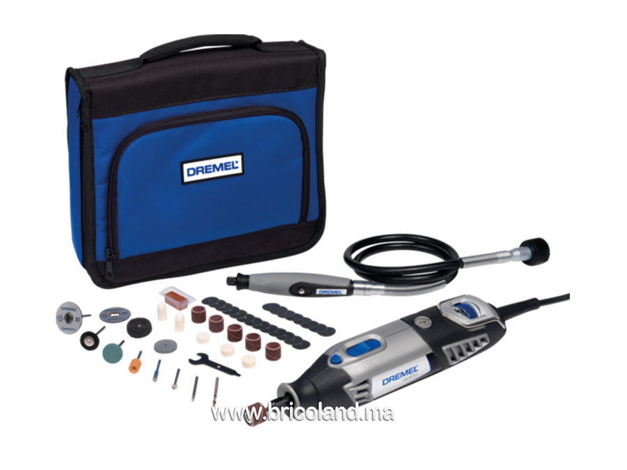 Coffret 4000 : 1 adaptateur et 45 accessoires - Dremel-0