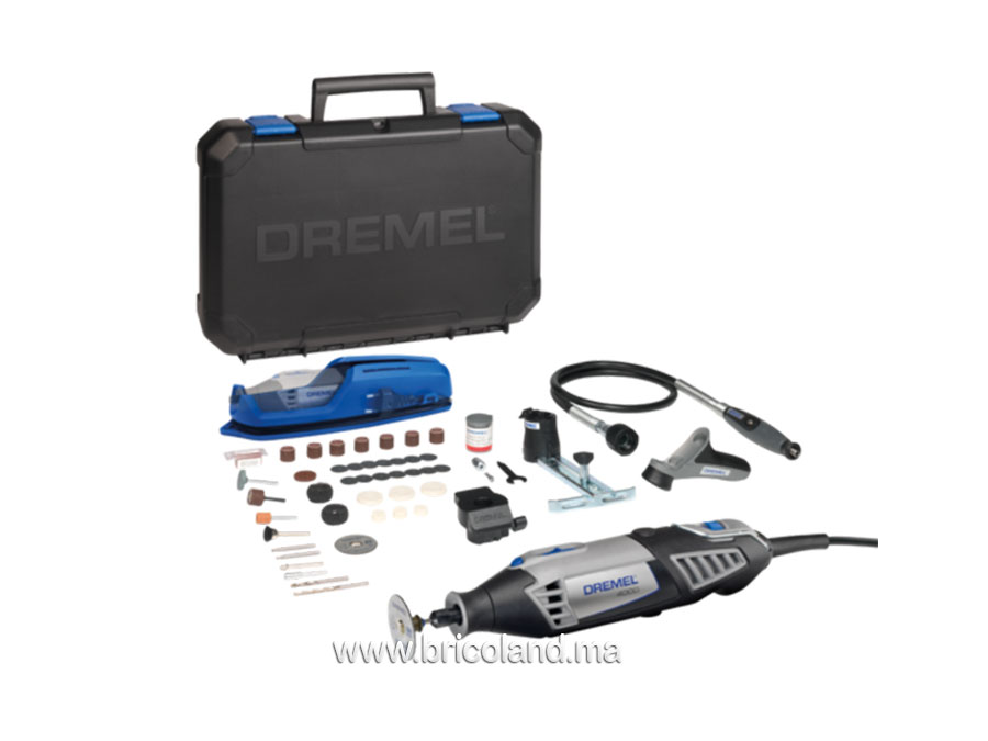 Coffret 4000 : 4 adaptateurs et 65 accessoires - Dremel-0
