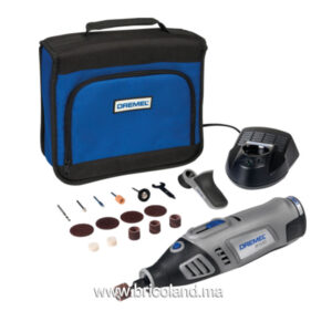 Coffret 8100 : sans fil 1 adaptateurs et 15 accessoires - Dremel-0