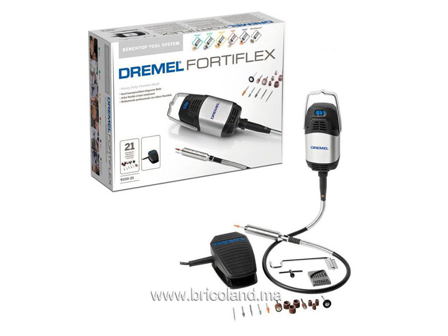 Coffret Fortiflex 9100 : 21 accessoires - Dremel-6378