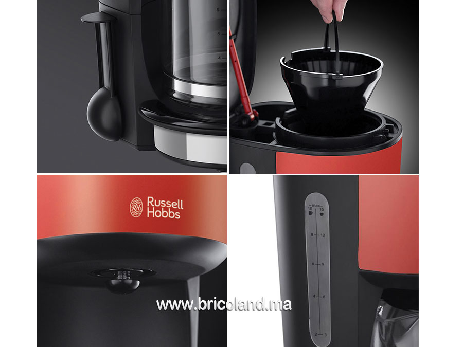 Cafetière Colours plus rouge 20131-56 - Russell Hobbs-6788