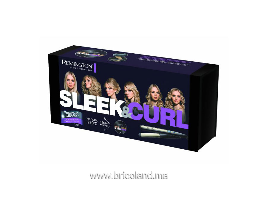 Lisseur boucleur Sleek&curl S6500 - Remington-6697