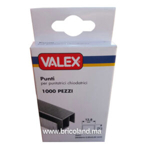 Boite agrafes 12mm 1000 unités pour machine pneumatique - Valex-0