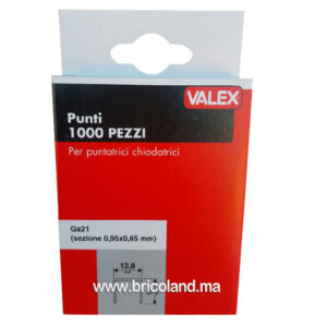 Boite agrafes 14mm 1000 unités pour machine pneumatique - Valex-0