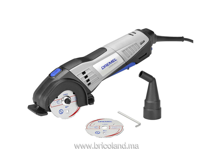 Mini scie circulaire DSM20 : 1 adaptateur et 2 accessoires - Dremel-0