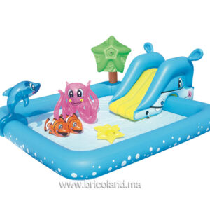 Aire de jeux gonflable aquarium avec toboggan - Bestway-0