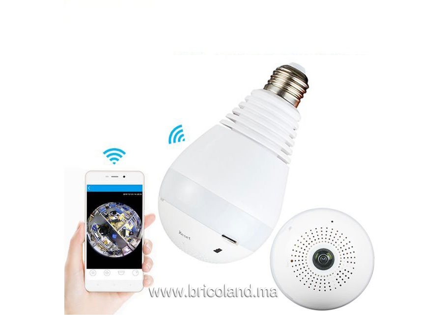 Ampoule LED + Camera WIFI 360° HD - Lighting Erri-7263