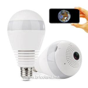 Ampoule LED + Camera WIFI 360° HD - Lighting Erri-0