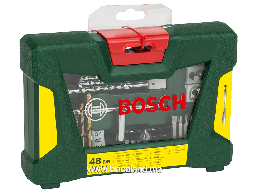Coffret de forets et embouts 48 pièces V-LINE - Bosch-7143