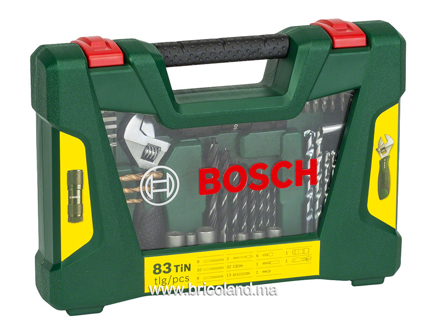 Coffret de forets et embouts 83 pièces V-LINE - Bosch-7135