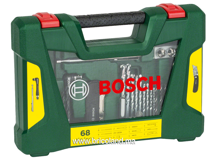 Coffret de forets et embouts 68 pièces V-LINE - Bosch-7144
