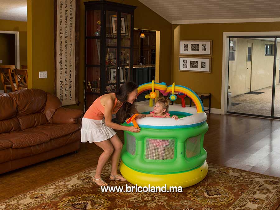 Parc trampoline gonflable pour enfant 152 x 107cm - Bestway-7336