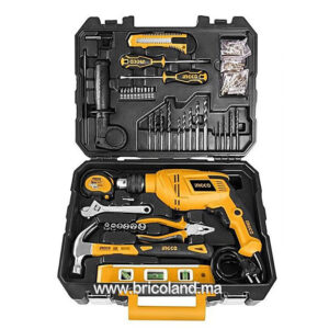 Coffret perceuse 650W + 101 outils et accessoires - INGCO-0