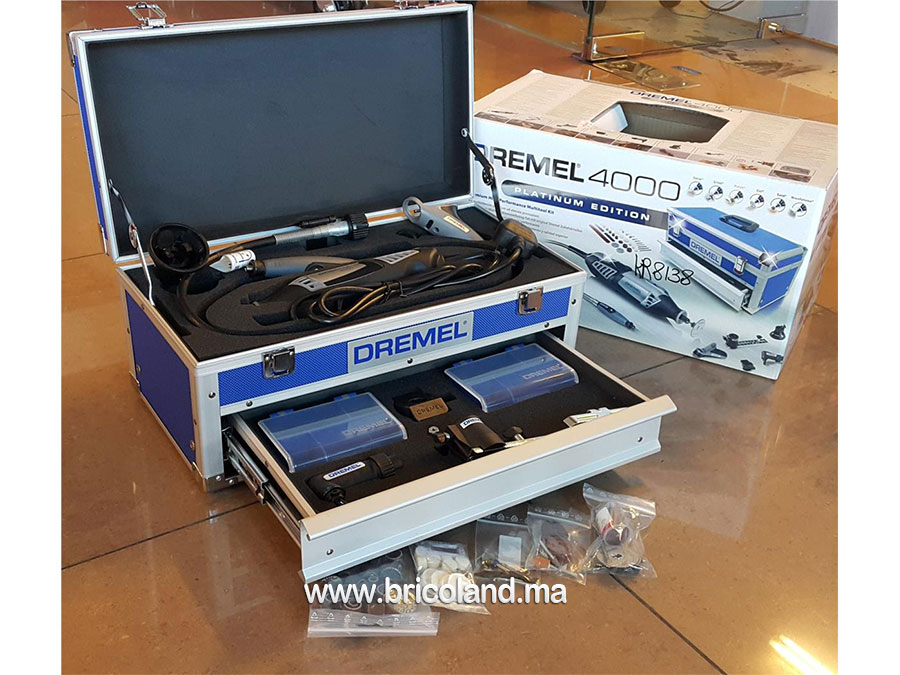 Coffret 4000 : 6 adaptateurs et 128 accessoires - Dremel-7365