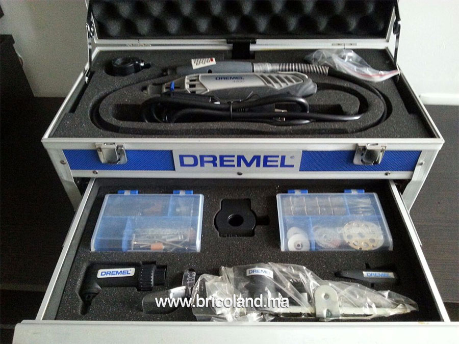 Coffret 4000 : 6 adaptateurs et 128 accessoires - Dremel-7367
