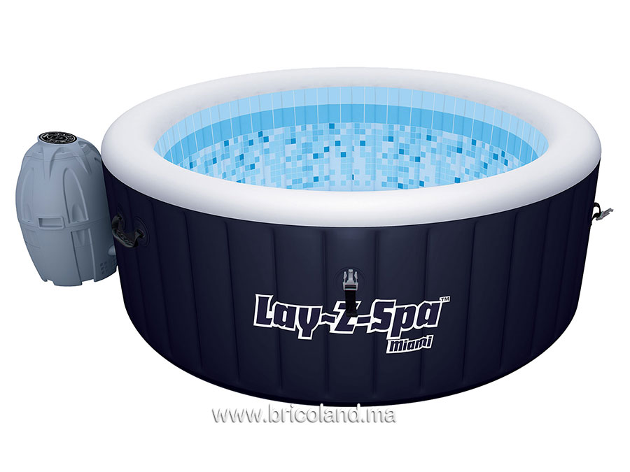 Jacuzzi LAY-Z-SPA MIAMI 4 personnes 180 x 65cm - Bestway-0