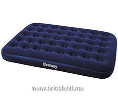 Lit gonflable floqué double 191 x 137 x 22cm - Bestway-thumbnail