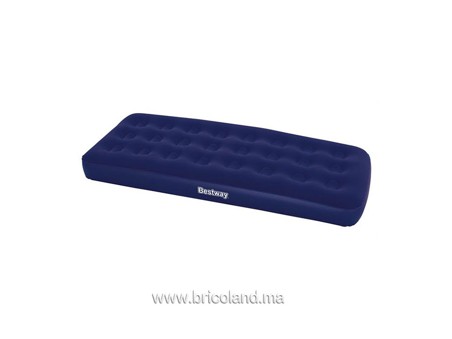Lit gonflable floqué 1 personne 185 x 76 x 22cm - Bestway-0