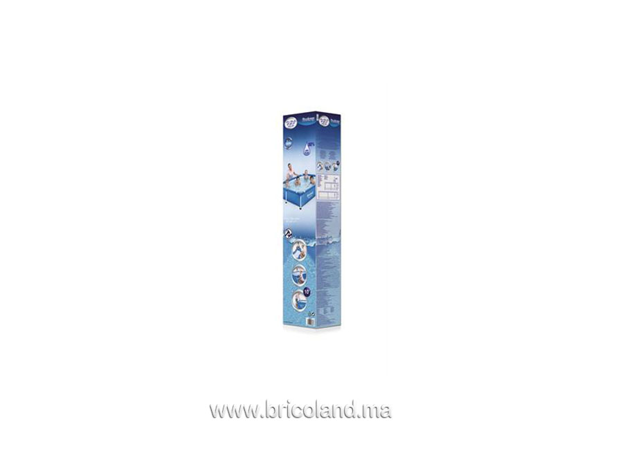 Piscine hors sol tubulaire Steel Pro™ Splash 2.21 x 1.5 x 0.43m - Bestway-7447