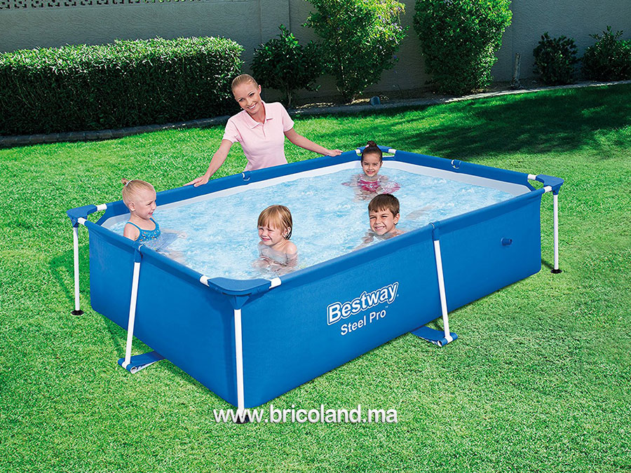 Piscine hors sol tubulaire Steel Pro™ Splash 2.21 x 1.5 x 0.43m - Bestway-7448