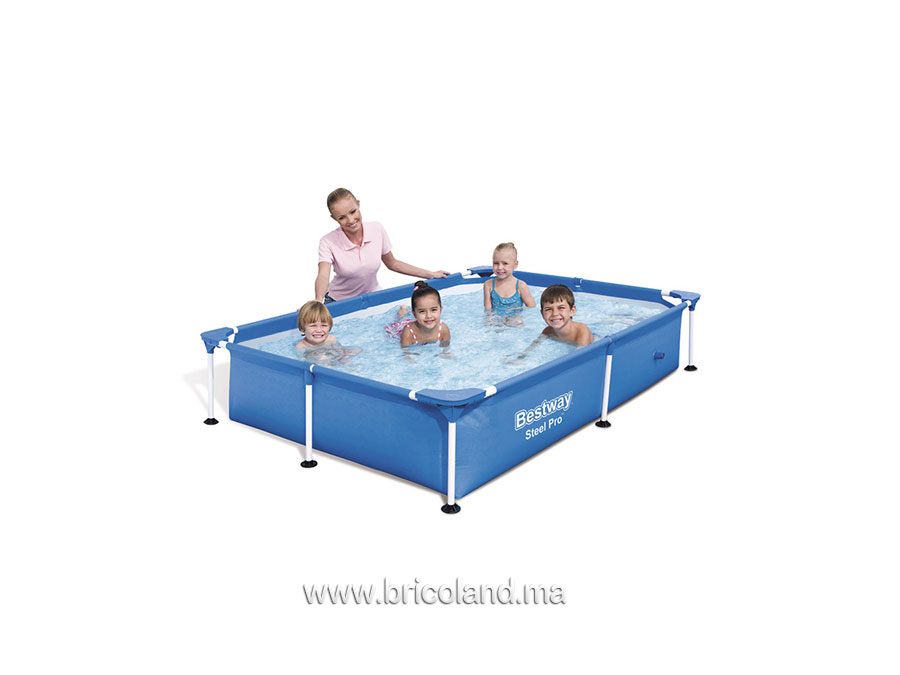Piscine hors sol tubulaire Steel Pro™ Splash 2.21 x 1.5 x 0.43m - Bestway-0