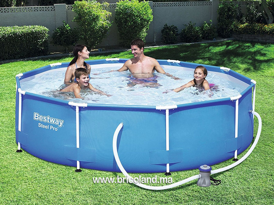 Piscine hors sol tubulaire Steel Pro™ 3.05m x 0.76m - Bestway-7437