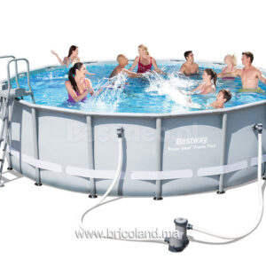 Piscine hors sol tubulaire Power Steel™ 4.88m x 1.22m - Bestway-0