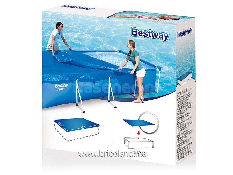 Bache pour piscine hors sol 4 x 2.11m 58107 - Bestway-7506