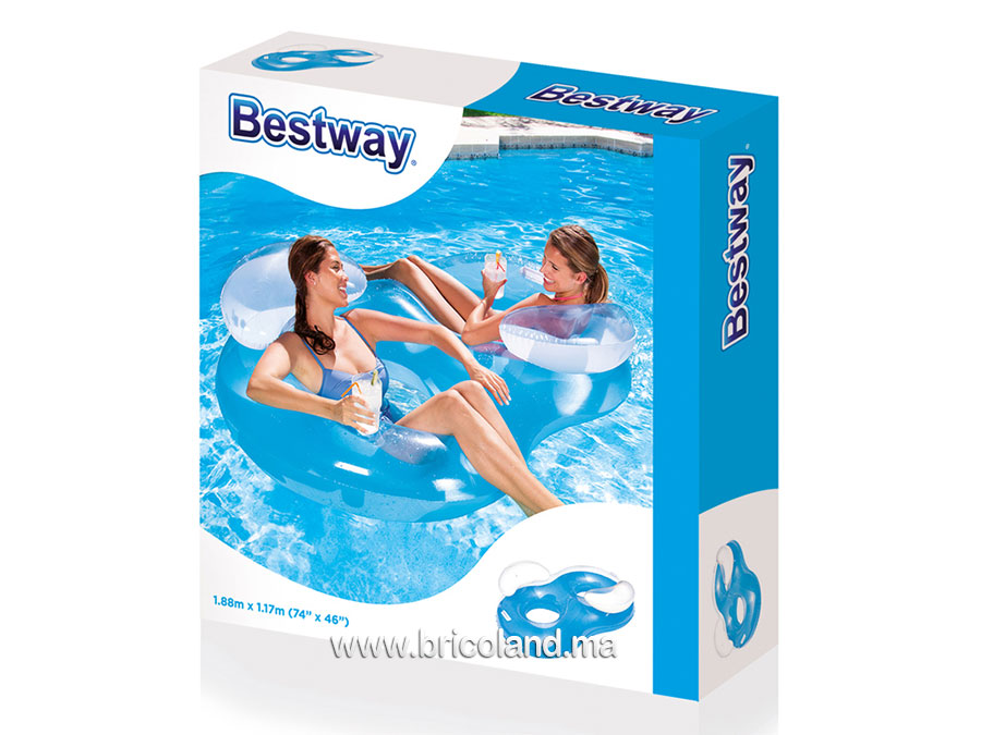 Bouée gonflable double avec repose-tête - Bestway-7539