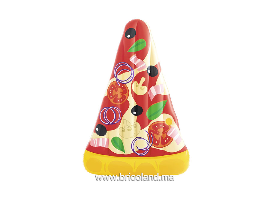 Matelas slice pizza 188 x 130 avec porte gobelet - Bestway-0