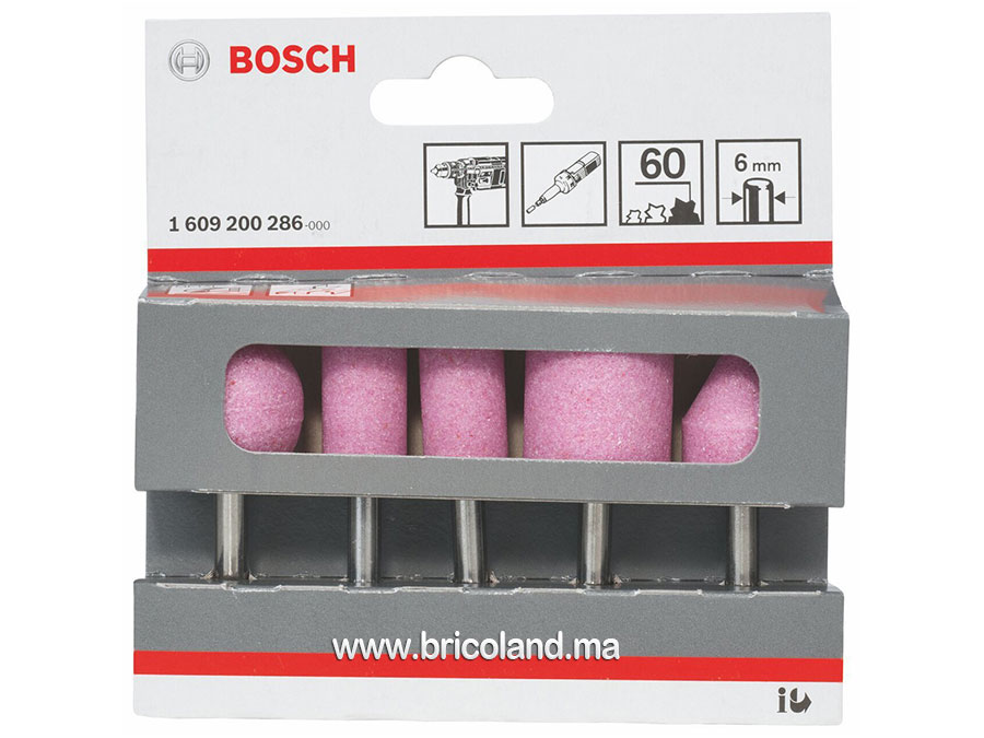 Meules sur tige 5 pièces - Bosch-7689