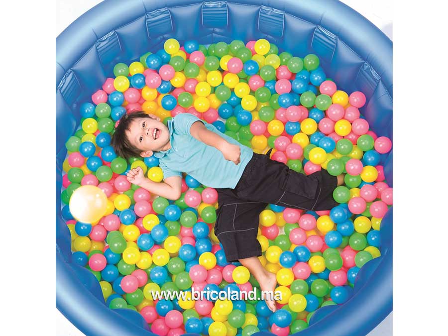 Sac de 100 balles multicouleur en plastique - Bestway-7627