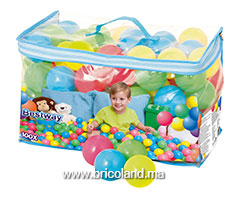 Sac de 100 balles multicouleur en plastique - Bestway-thumbnail