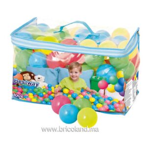Sac de 100 balles multicouleur en plastique - Bestway-0