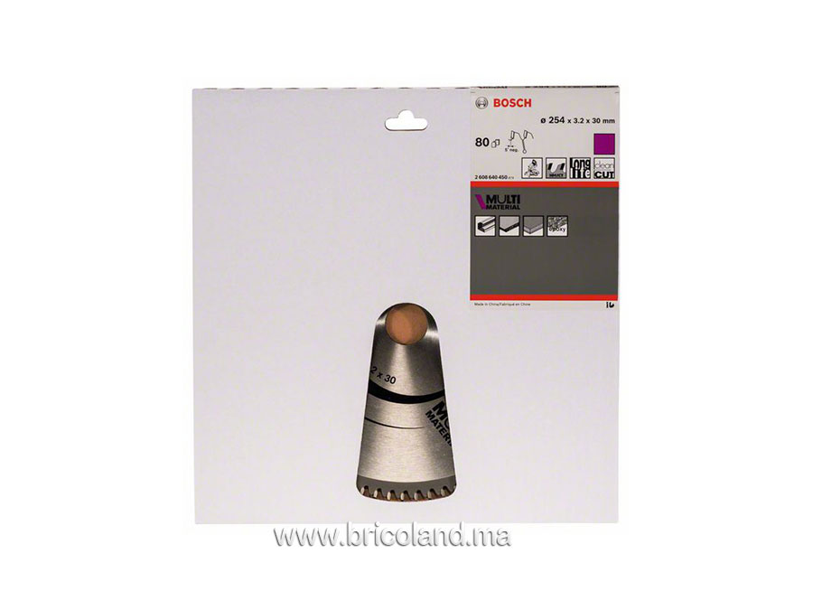 Lame de scie circulaire Multi Material 254mm - Bosch-7735