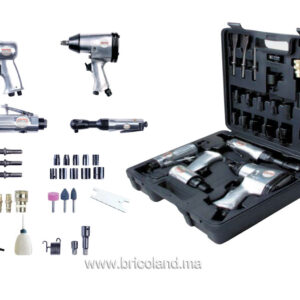 Caisse à outils et accessoires pneumatique 33pcs - Comaria-0