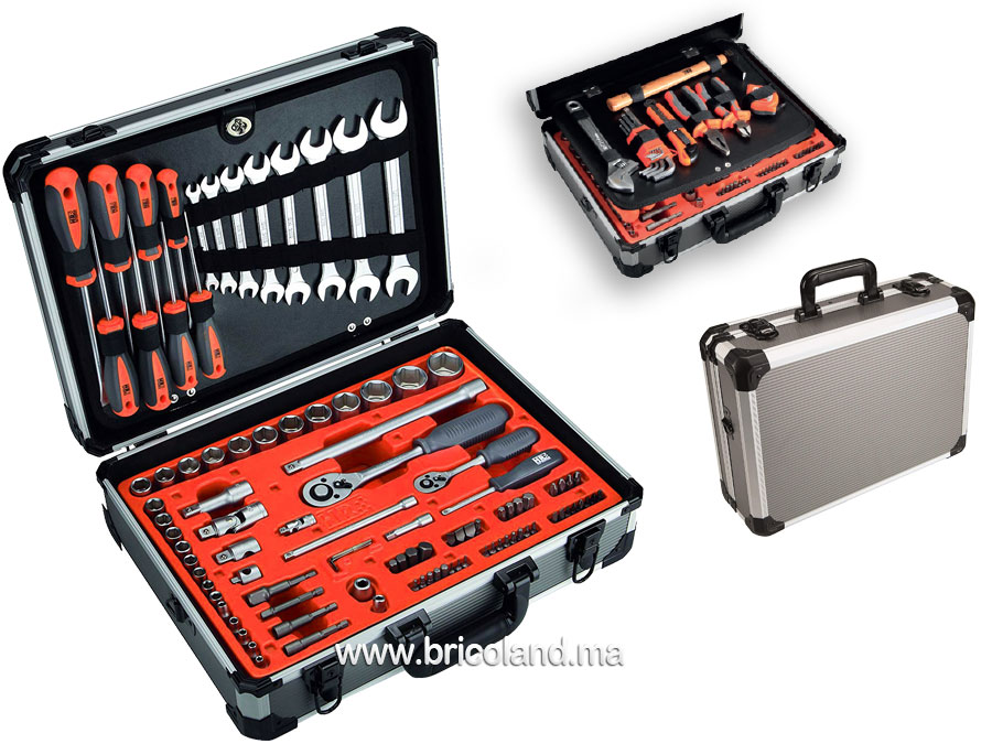 Valise à outils en aluminium HR 120 pièces - Alyco-0