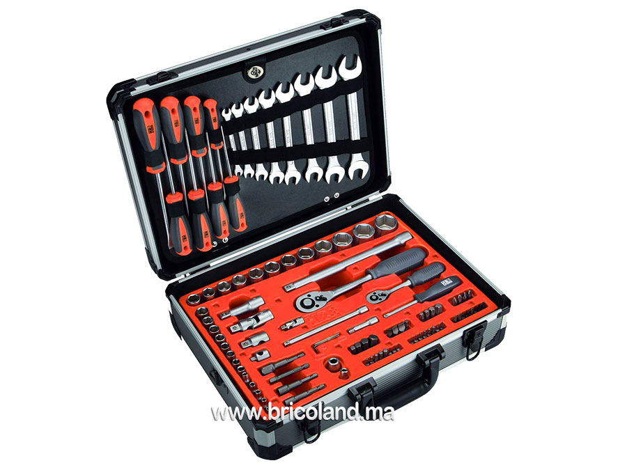 Valise à outils en aluminium HR 120 pièces - Alyco-7812